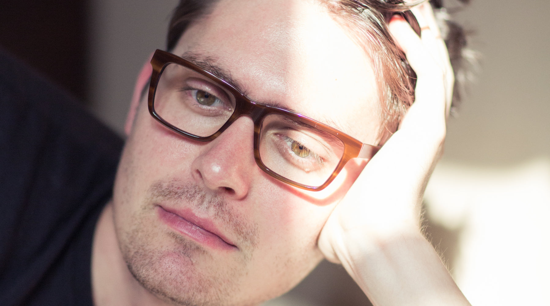 blue light and sleep man brighton computer glasses