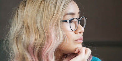 manila jet blue light blocking glasses for women blonde hair