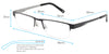 Fuji Computer Gaming Glasses Frame Measurements