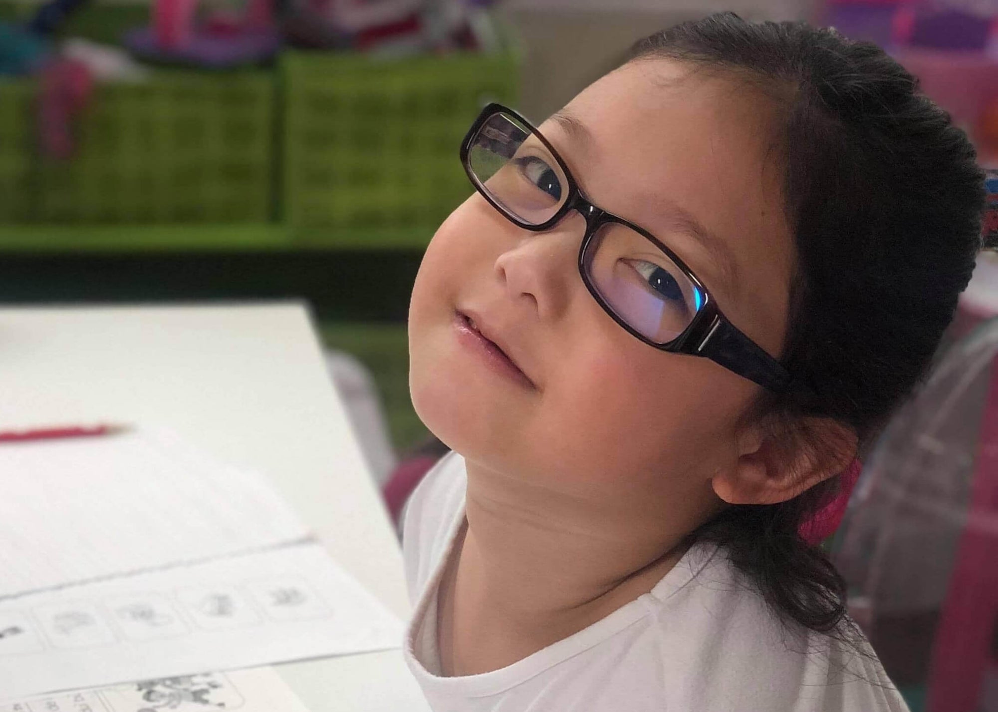 Sybil kids blue light blocking glasses by Umizato