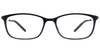 Orion Black Computer Glasses front