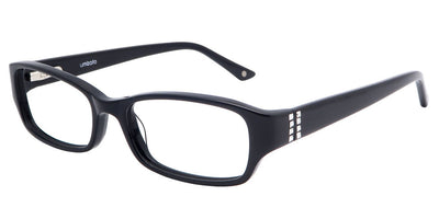 Perth Black Computer Glasses front side