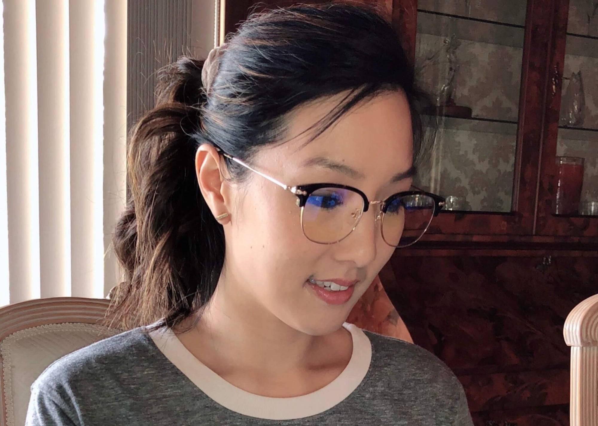 Hiro blue light blocking computer glasses by Umizato